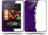 Ripped Colors Purple White Decal Style Skin fits Amazon Kindle Fire HD 8.9 inch