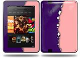 Ripped Colors Purple Pink Decal Style Skin fits Amazon Kindle Fire HD 8.9 inch