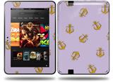 Anchors Away Lavender Decal Style Skin fits Amazon Kindle Fire HD 8.9 inch