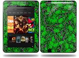 Scattered Skulls Green Decal Style Skin fits Amazon Kindle Fire HD 8.9 inch