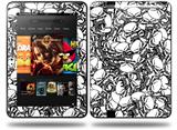 Scattered Skulls White Decal Style Skin fits Amazon Kindle Fire HD 8.9 inch