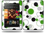 Lots of Dots Green on White Decal Style Skin fits Amazon Kindle Fire HD 8.9 inch