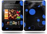 Lots of Dots Blue on Black Decal Style Skin fits Amazon Kindle Fire HD 8.9 inch