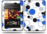 Lots of Dots Blue on White Decal Style Skin fits Amazon Kindle Fire HD 8.9 inch