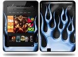Metal Flames Blue Decal Style Skin fits Amazon Kindle Fire HD 8.9 inch