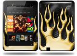 Metal Flames Yellow Decal Style Skin fits Amazon Kindle Fire HD 8.9 inch