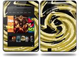 Alecias Swirl 02 Yellow Decal Style Skin fits Amazon Kindle Fire HD 8.9 inch