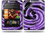 Alecias Swirl 02 Purple Decal Style Skin fits Amazon Kindle Fire HD 8.9 inch