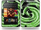 Alecias Swirl 02 Green Decal Style Skin fits Amazon Kindle Fire HD 8.9 inch
