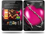 Barbwire Heart Hot Pink Decal Style Skin fits Amazon Kindle Fire HD 8.9 inch