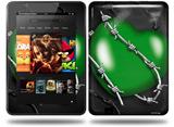 Barbwire Heart Green Decal Style Skin fits Amazon Kindle Fire HD 8.9 inch