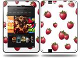 Strawberries on White Decal Style Skin fits Amazon Kindle Fire HD 8.9 inch