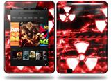 Radioactive Red Decal Style Skin fits Amazon Kindle Fire HD 8.9 inch