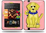 Puppy Dogs on Pink Decal Style Skin fits Amazon Kindle Fire HD 8.9 inch