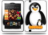 Penguins on White Decal Style Skin fits Amazon Kindle Fire HD 8.9 inch