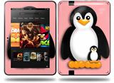 Penguins on Pink Decal Style Skin fits Amazon Kindle Fire HD 8.9 inch