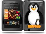Penguins on Black Decal Style Skin fits Amazon Kindle Fire HD 8.9 inch