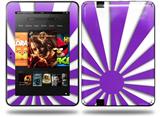 Rising Sun Japanese Flag Purple Decal Style Skin fits Amazon Kindle Fire HD 8.9 inch