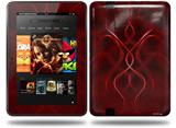 Abstract 01 Red Decal Style Skin fits Amazon Kindle Fire HD 8.9 inch