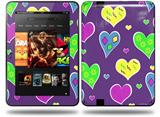 Crazy Hearts Decal Style Skin fits Amazon Kindle Fire HD 8.9 inch