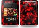 Skulls Confetti Red Decal Style Skin fits Amazon Kindle Fire HD 8.9 inch