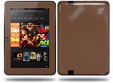 Solids Collection Chocolate Brown Decal Style Skin fits Amazon Kindle Fire HD 8.9 inch
