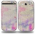 Pastel Abstract Pink and Blue - Decal Style Skin (fits Samsung Galaxy S III S3)