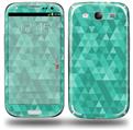 Triangle Mosaic Seafoam Green - Decal Style Skin (fits Samsung Galaxy S III S3)