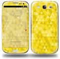 Triangle Mosaic Yellow - Decal Style Skin (fits Samsung Galaxy S III S3)