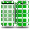 Squared Green - Decal Style Skin (fits Samsung Galaxy S III S3)