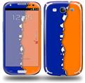 Ripped Colors Blue Orange - Decal Style Skin (fits Samsung Galaxy S III S3)
