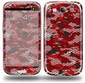 HEX Mesh Camo 01 Red Bright - Decal Style Skin (fits Samsung Galaxy S III S3)