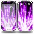 Lightning Purple - Decal Style Skin (fits Samsung Galaxy S III S3)