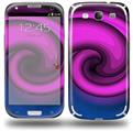 Alecias Swirl 01 Purple - Decal Style Skin (fits Samsung Galaxy S III S3)