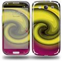 Alecias Swirl 01 Yellow - Decal Style Skin (fits Samsung Galaxy S III S3)