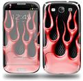 Metal Flames Red - Decal Style Skin (fits Samsung Galaxy S III S3)