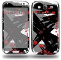 Abstract 02 Red - Decal Style Skin (fits Samsung Galaxy S III S3)