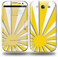 Rising Sun Japanese Flag Yellow - Decal Style Skin (fits Samsung Galaxy S III S3)