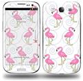 Flamingos on White - Decal Style Skin (fits Samsung Galaxy S III S3)