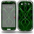 Abstract 01 Green - Decal Style Skin (fits Samsung Galaxy S III S3)