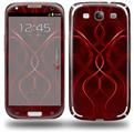 Abstract 01 Red - Decal Style Skin (fits Samsung Galaxy S III S3)