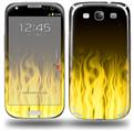 Fire Yellow - Decal Style Skin (fits Samsung Galaxy S III S3)