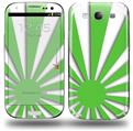 Rising Sun Japanese Flag Green - Decal Style Skin (fits Samsung Galaxy S III S3)