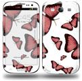 Butterflies Pink - Decal Style Skin (fits Samsung Galaxy S III S3)