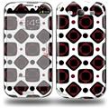 Red And Black Squared - Decal Style Skin (fits Samsung Galaxy S III S3)