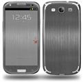 Simulated Brushed Metal Silver - Decal Style Skin (fits Samsung Galaxy S III S3)