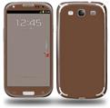 Solids Collection Chocolate Brown - Decal Style Skin (fits Samsung Galaxy S III S3)
