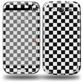 Checkered Canvas Black and White - Decal Style Skin (fits Samsung Galaxy S III S3)