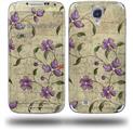 Flowers and Berries Purple - Decal Style Skin (fits Samsung Galaxy S IV S4)