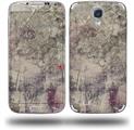 Pastel Abstract Gray and Purple - Decal Style Skin (fits Samsung Galaxy S IV S4)